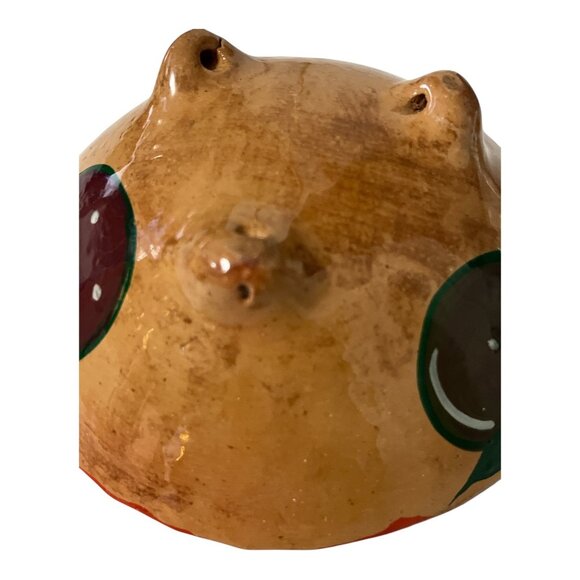 VTG Chichen Itza Mexican Hand Painted Pottery Bowl Colorful Folk Art - Picture 5 of 6